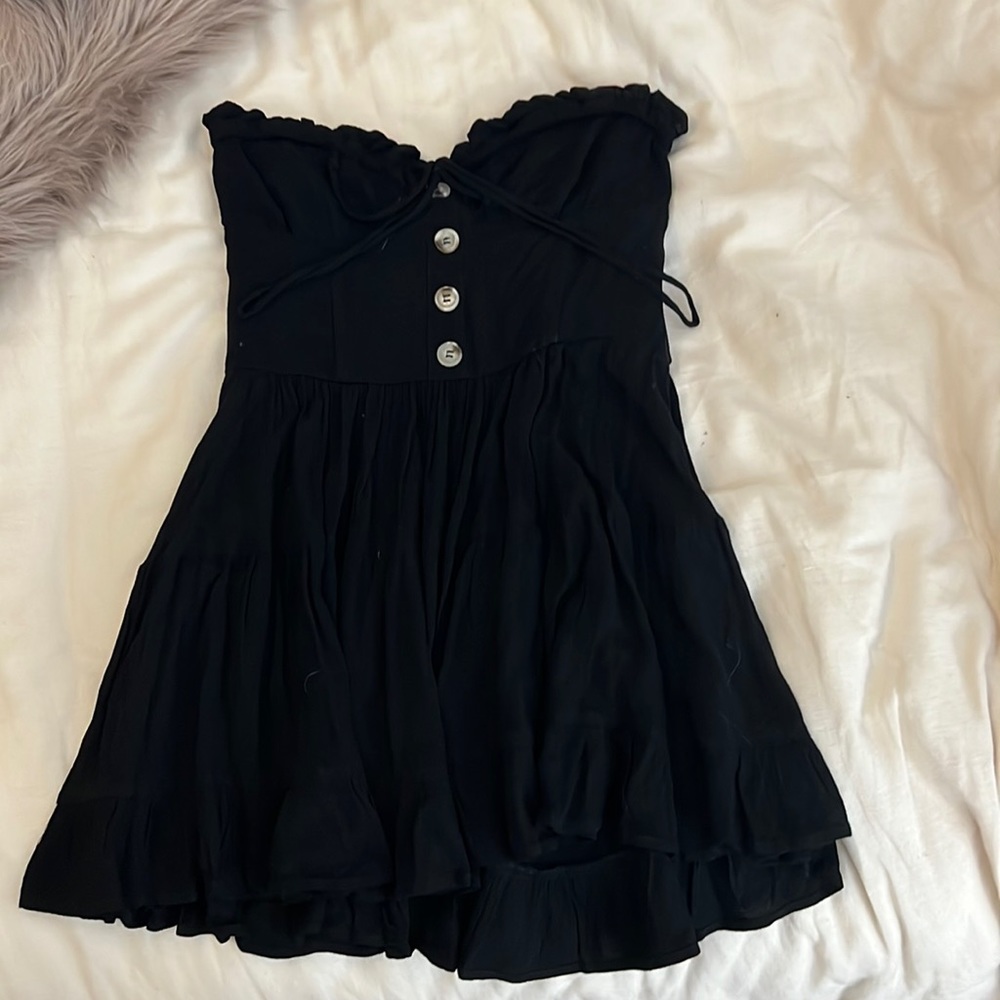 Black, Strapless, Sky To Moon, Dress.